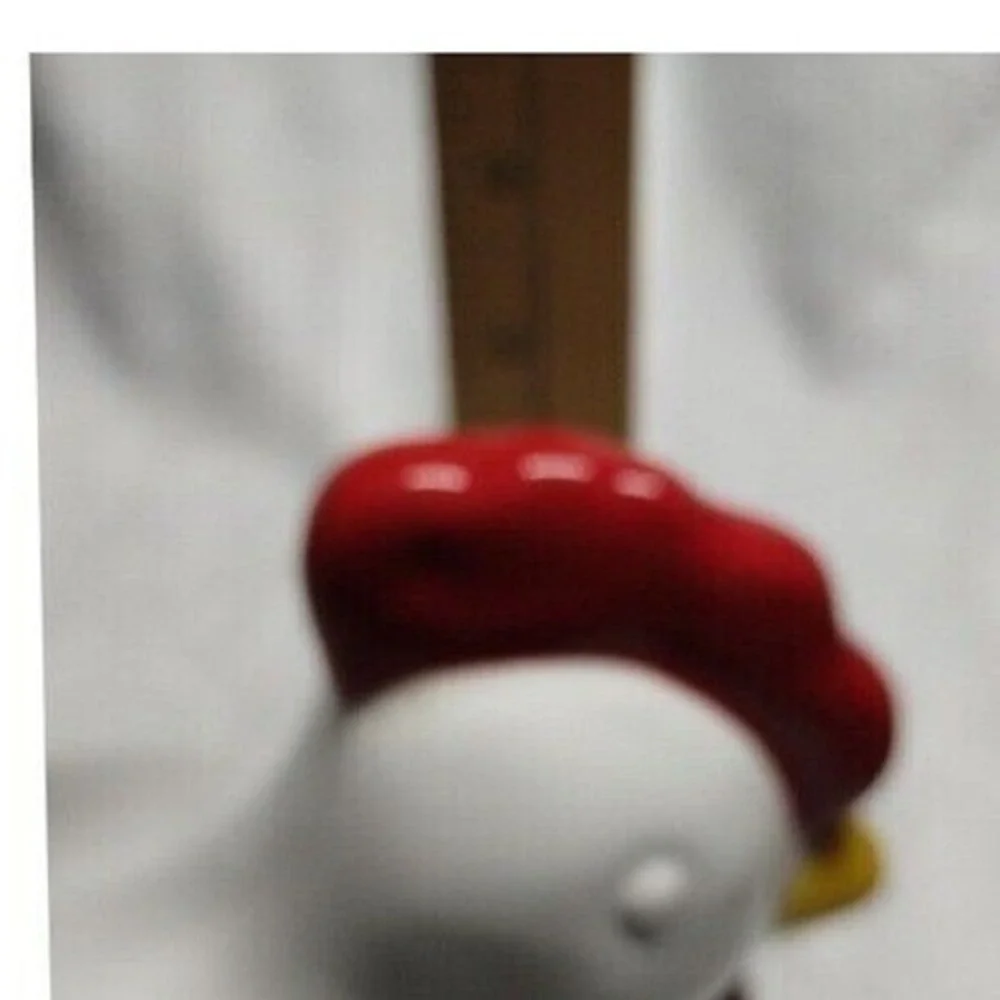 White Ceramic Chicken Hen‎ Lidded Dish Candy Bowl Container Decor Kitchen